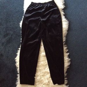 Vintage Pants - Vintage high rise black velvet lounge sweat pants Vintage Pants - Vintage high rise black velvet lounge sweat pants